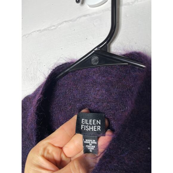 Eileen Fisher Womens Cowl Mock Neck Wool Mohair Blend Sweater Size Small - Picture 5 of 9